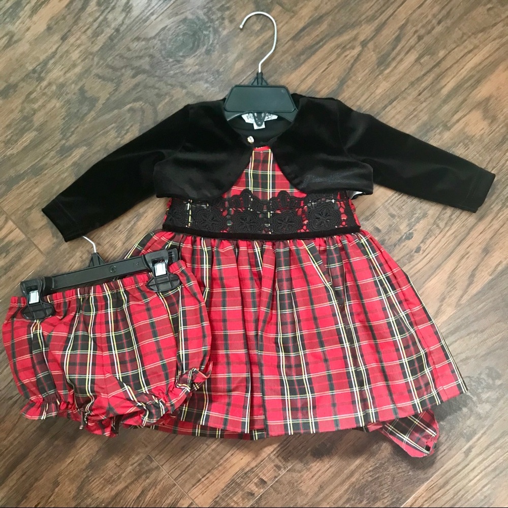 PIPA & JULIE | Holiday Tartan Dress 9 month